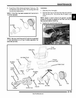 2009-2010 Polaris RZR Factory Service Manual, Page 31