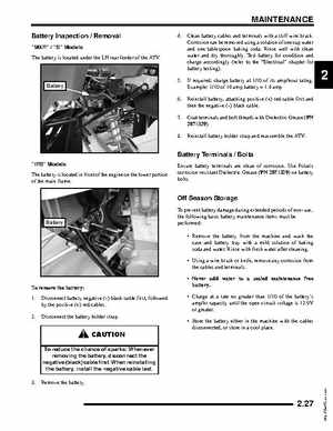 2009 Polaris Outlaw 450/525 Service Manual, Page 39