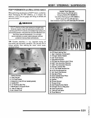 2009 Polaris Outlaw 450/525 Service Manual, Page 117