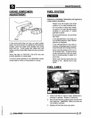 2009 Polaris Scrambler 500 4x4 2x4 factory service manual, Page 27