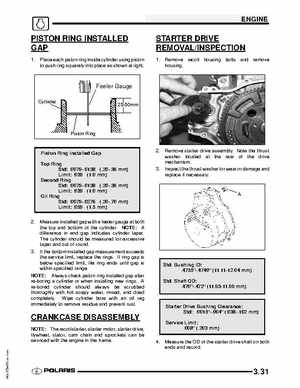 2009 Polaris Scrambler 500 4x4 2x4 factory service manual, Page 81