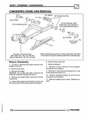 2009 Polaris Scrambler 500 4x4 2x4 factory service manual, Page 126