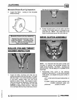 2009 Polaris Scrambler 500 4x4 2x4 factory service manual, Page 144
