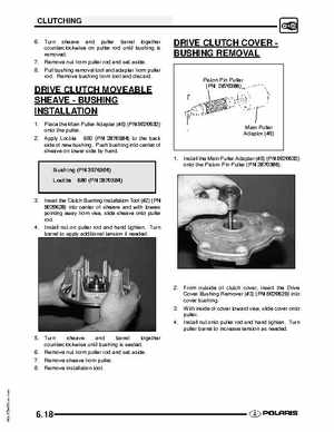 2009 Polaris Scrambler 500 4x4 2x4 factory service manual, Page 150