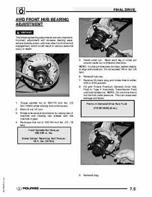 2009 Polaris Scrambler 500 4x4 2x4 factory service manual, Page 163