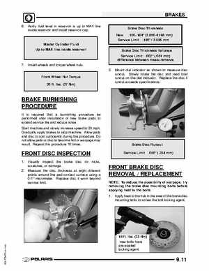 2009 Polaris Scrambler 500 4x4 2x4 factory service manual, Page 203