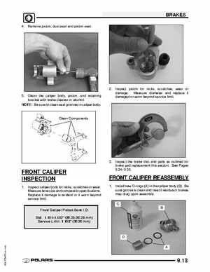 2009 Polaris Scrambler 500 4x4 2x4 factory service manual, Page 205