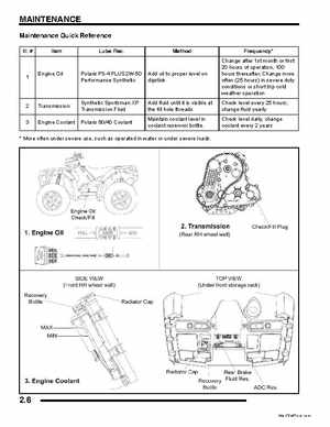 2009 Polaris Sportsman 850 XP EFI EPS Service Manual, Page 16