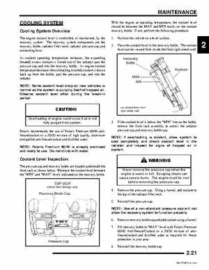 2009 Polaris Sportsman 850 XP EFI EPS Service Manual, Page 31
