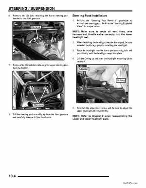 2009 Polaris Sportsman 850 XP EFI EPS Service Manual, Page 260