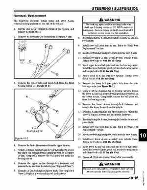 2010 Polaris Sportsman 850 Service Manual, Page 289