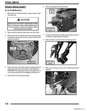 2011 Polaris Ranger RZR ATV Service Manual, Page 254
