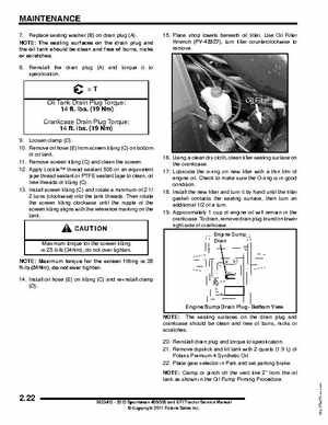 2012 Sportsman 400/500 and EFI Tractor Service Manual 9923412, Page 41