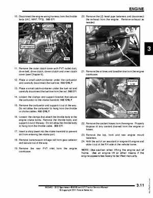 2012 Sportsman 400/500 and EFI Tractor Service Manual 9923412, Page 66