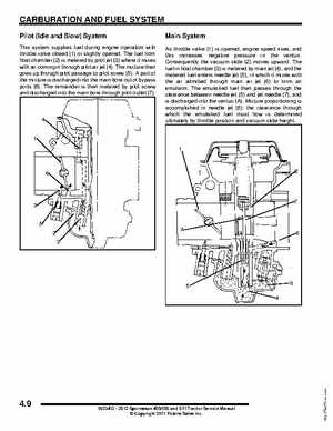 2012 Sportsman 400/500 and EFI Tractor Service Manual 9923412, Page 124