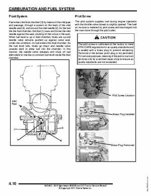 2012 Sportsman 400/500 and EFI Tractor Service Manual 9923412, Page 125