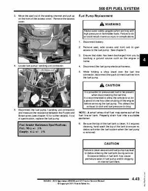 2012 Sportsman 400/500 and EFI Tractor Service Manual 9923412, Page 158