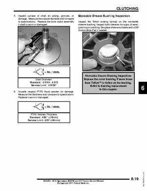 2012 Sportsman 400/500 and EFI Tractor Service Manual 9923412, Page 231