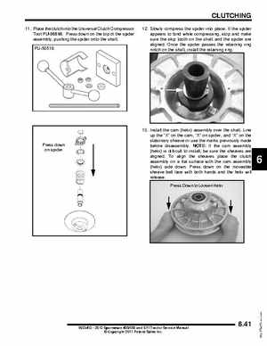 2012 Sportsman 400/500 and EFI Tractor Service Manual 9923412, Page 253