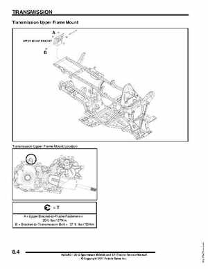 2012 Sportsman 400/500 and EFI Tractor Service Manual 9923412, Page 310