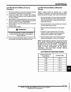 2012 Sportsman 400/500 and EFI Tractor Service Manual 9923412, Page 417