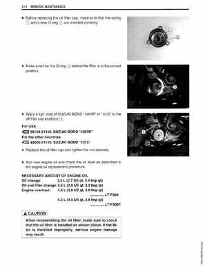1999-2004 Suzuki King Quad LT-300 300F ATV Factory Service Manual, Page 25
