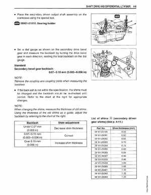 1999-2004 Suzuki King Quad LT-300 300F ATV Factory Service Manual, Page 122