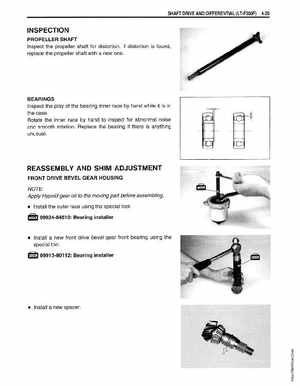 1999-2004 Suzuki King Quad LT-300 300F ATV Factory Service Manual, Page 134