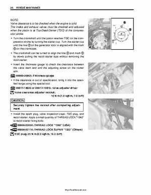 2003-2005 Suzuki LT-A500F Service Manual, Page 20