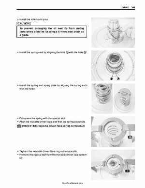 2003-2005 Suzuki LT-A500F Service Manual, Page 92