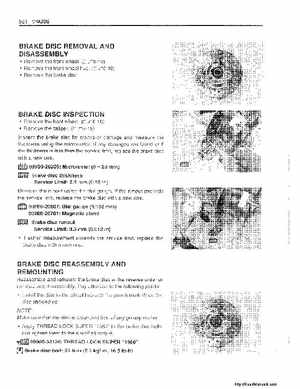 2003 Suzuki LT-Z400 Factory Service Manual, Page 170