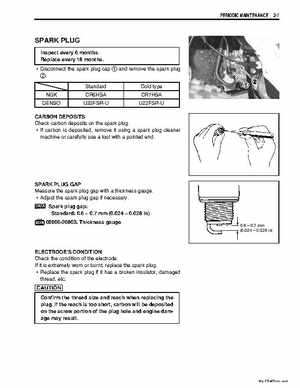 2006-2009 Suzuki LT-Z50 QuadSport ATV Factory Service Manual, Page 20