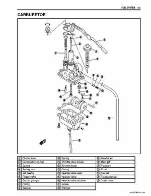 2006-2009 Suzuki LT-Z50 QuadSport ATV Factory Service Manual, Page 100