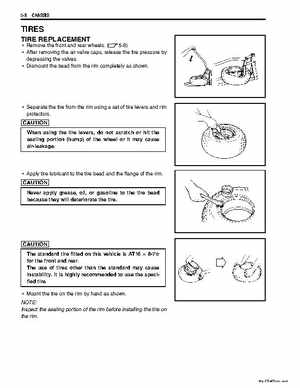 2006-2009 Suzuki LT-Z50 QuadSport ATV Factory Service Manual, Page 117