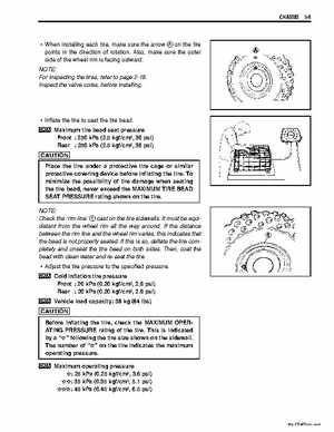 2006-2009 Suzuki LT-Z50 QuadSport ATV Factory Service Manual, Page 118
