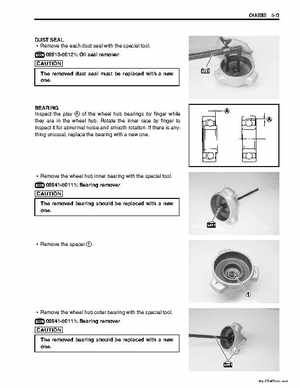 2006-2009 Suzuki LT-Z50 QuadSport ATV Factory Service Manual, Page 122