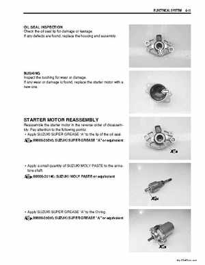 2006-2009 Suzuki LT-Z50 QuadSport ATV Factory Service Manual, Page 166