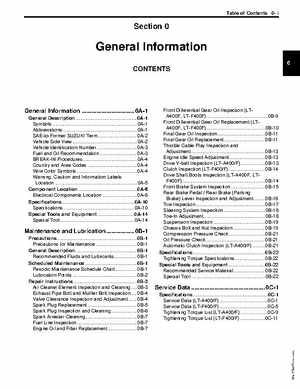 2008 Suzuki LT-A400/F, LT-F400/F ATV Service Manual, Page 15