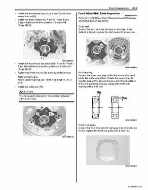 2009 Suzuki 400 LTZ Quad Sport Service Manual, Page 303