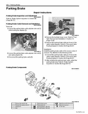 2009 Suzuki 400 LTZ Quad Sport Service Manual, Page 399