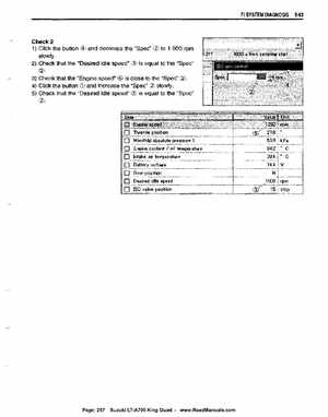 All Years Suzuki LT-A700 King Quad 700 Factory Service Manual, Page 257