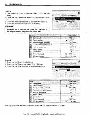 All Years Suzuki LT-A700 King Quad 700 Factory Service Manual, Page 258