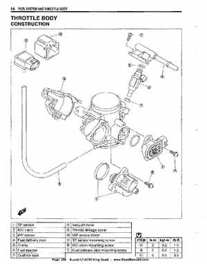 All Years Suzuki LT-A700 King Quad 700 Factory Service Manual, Page 269
