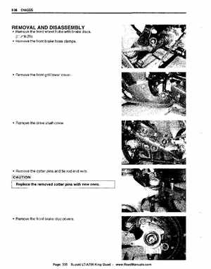 All Years Suzuki LT-A700 King Quad 700 Factory Service Manual, Page 335