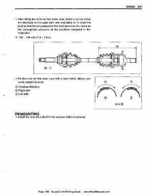 All Years Suzuki LT-A700 King Quad 700 Factory Service Manual, Page 356