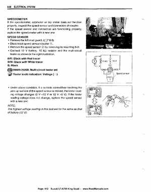 All Years Suzuki LT-A700 King Quad 700 Factory Service Manual, Page 412