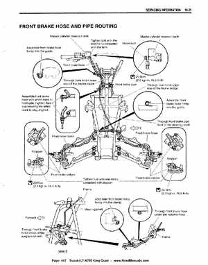 All Years Suzuki LT-A700 King Quad 700 Factory Service Manual, Page 447