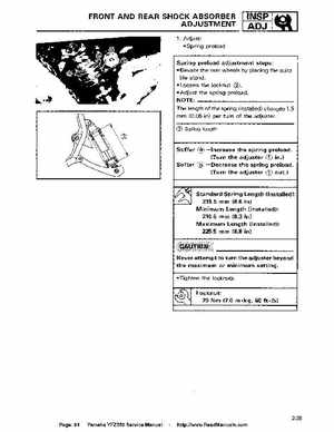 1987-2003 Yamaha YFZ350 Banshee supplementary service manual, Page 94