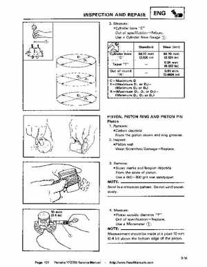 1987-2003 Yamaha YFZ350 Banshee supplementary service manual, Page 121