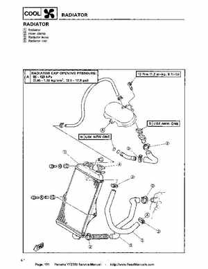 1987-2003 Yamaha YFZ350 Banshee supplementary service manual, Page 151